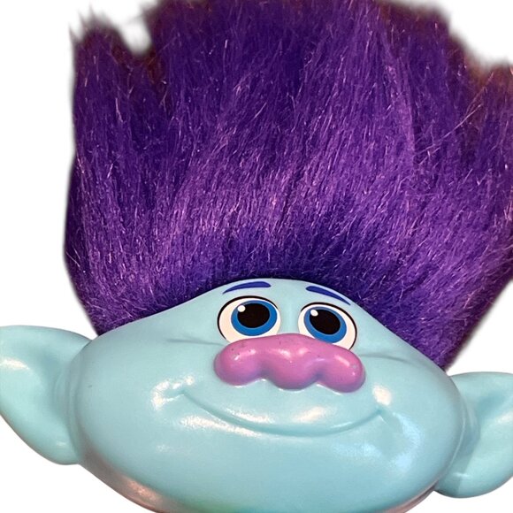DREAMWORKS TROLLS WORLD TOUR Hasbro Toy Troll Branch Doll Purple Hair 9" Tall - Picture 3 of 3